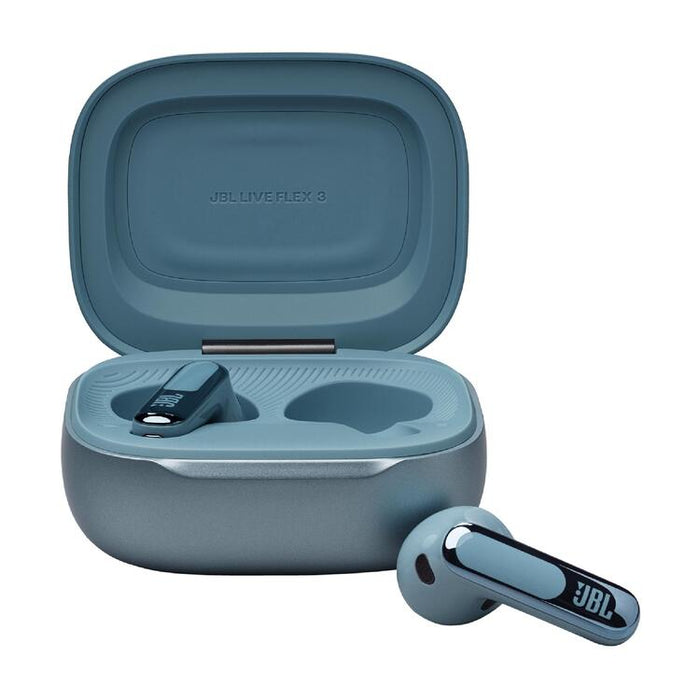 JBL Live Flex 3 | Écouteurs intra-auriculaire - Sans fil - Réduction de bruit - Écran tactile 1,45" - Bleu-SONXPLUS Val-des-sources