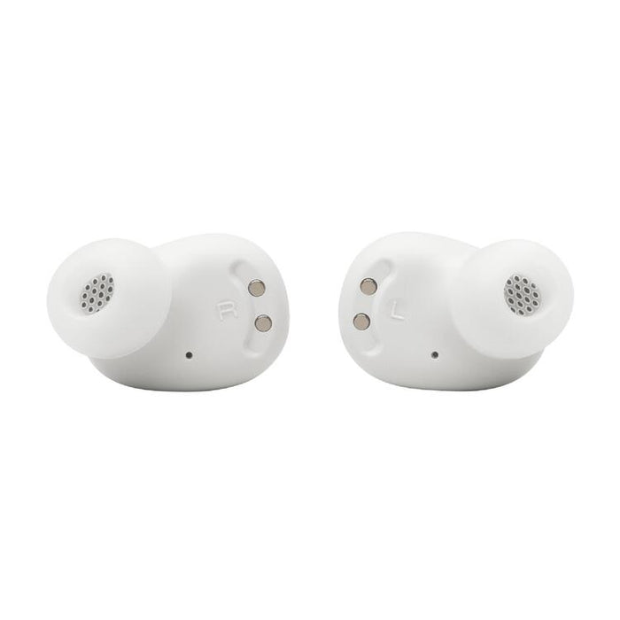 JBL Vibe Buds 2 | Écouteurs intra-auriculaires - Sans fil - Bluetooth - Technologie Smart Ambient - Blanc-SONXPLUS Val-des-sources