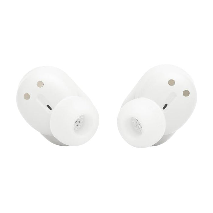 JBL Tune Buds 2 | Écouteurs intra-auriculaires - 100% - Sans fil - Bluetooth - Réduction de bruit - 6 microphones - Blanc-SONXPLUS Val-des-sources