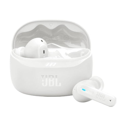 JBL Tune Beam 2 | Écouteurs intra-auriculaires - 100% Sans fil - Bluetooth - Smart Ambient - 6 Microphones - Blanc-SONXPLUS Val-des-sources