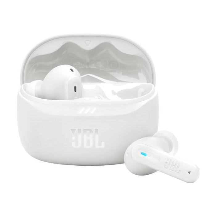 JBL Tune Beam 2 | Écouteurs intra-auriculaires - 100% Sans fil - Bluetooth - Smart Ambient - 6 Microphones - Blanc-SONXPLUS Val-des-sources