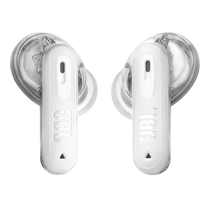 JBL Tune Beam 2 | Écouteurs intra-auriculaires - 100% Sans fil - Bluetooth - Smart Ambient - 6 Microphones - Blanc Fantôme-SONXPLUS Val-des-sources