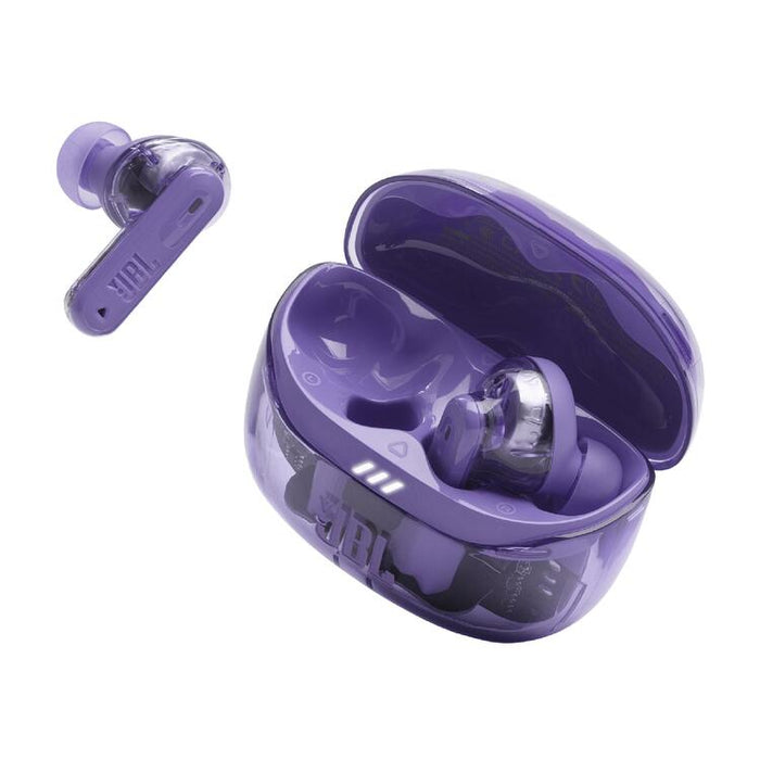 JBL Tune Beam 2 | Écouteurs intra-auriculaires - 100% Sans fil - Bluetooth - Smart Ambient - 6 Microphones - Mauve Fantôme-SONXPLUS Val-des-sources