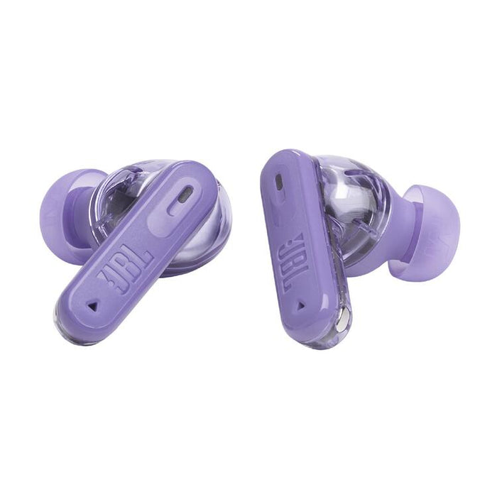 JBL Tune Beam 2 | Écouteurs intra-auriculaires - 100% Sans fil - Bluetooth - Smart Ambient - 6 Microphones - Mauve Fantôme-SONXPLUS Val-des-sources
