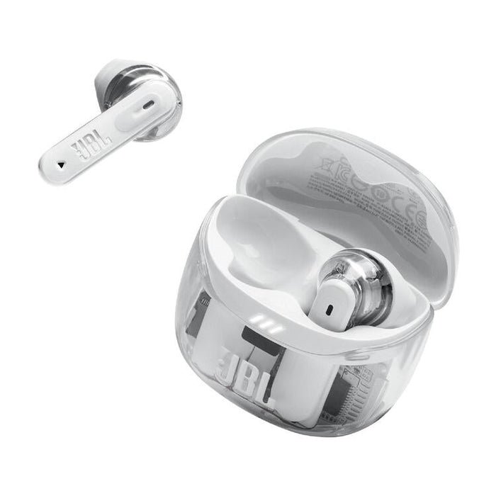 JBL Tune Flex 2 | Écouteurs intra-auriculaires - 100% Sans fil - Bluetooth - Réduction de bruit - 6 Microphones - IP54 - Blanc Fantôme-SONXPLUS Val-des-sources