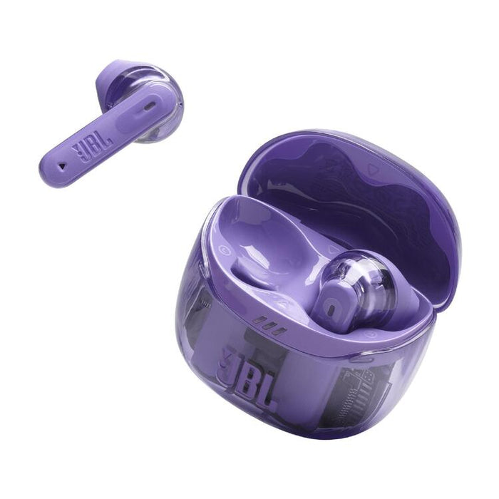 JBL Tune Flex 2 | Écouteurs intra-auriculaires - 100% Sans fil - Bluetooth - Réduction de bruit - 6 Microphones - IP54 - Mauve Fantôme-SONXPLUS Val-des-sources