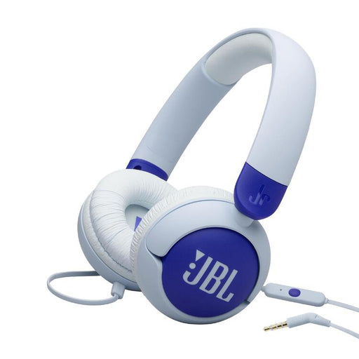 JBL JR320 | Écouteurs filaires circum-auriculaires pour enfant - JBL Safe Sound - Microphone - Bleu-SONXPLUS Val-des-sources