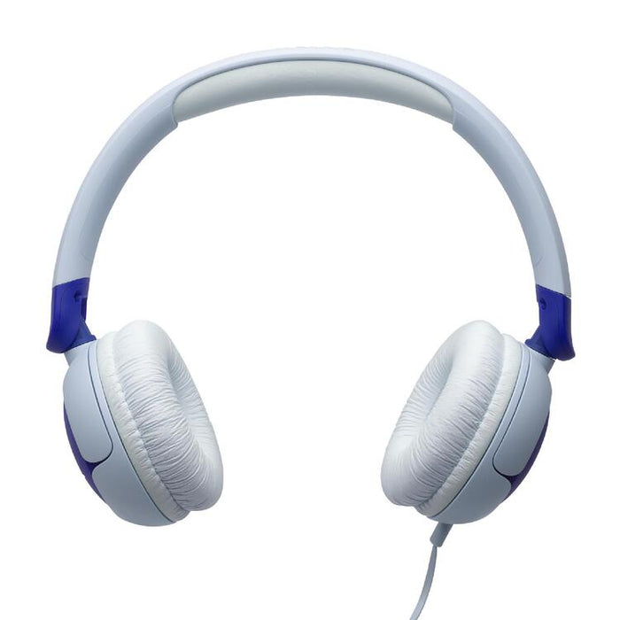 JBL JR320 | Écouteurs filaires circum-auriculaires pour enfant - JBL Safe Sound - Microphone - Bleu-SONXPLUS Val-des-sources