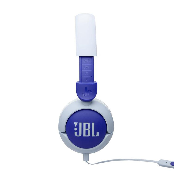 JBL JR320 | Écouteurs filaires circum-auriculaires pour enfant - JBL Safe Sound - Microphone - Bleu-SONXPLUS Val-des-sources