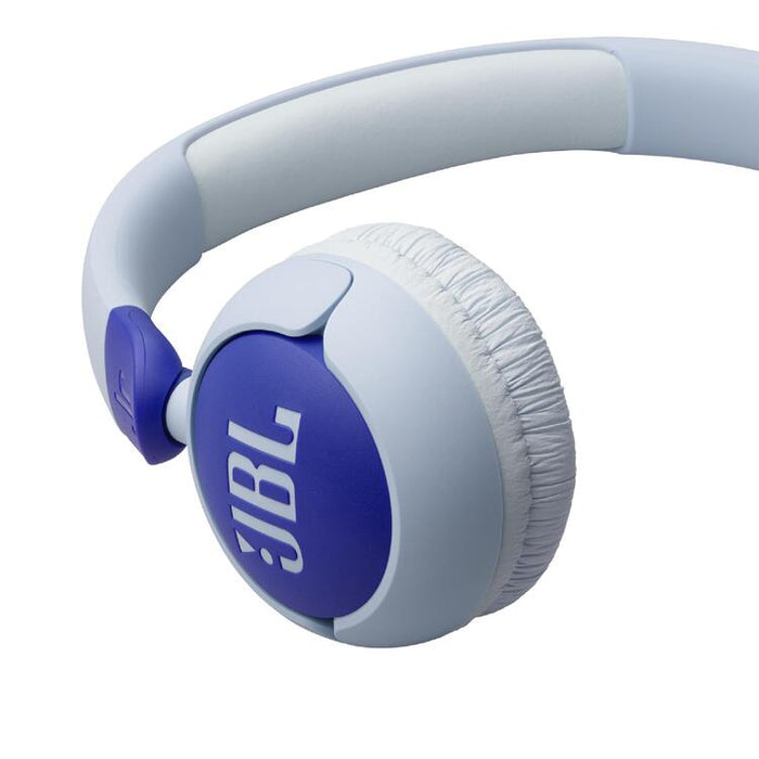JBL JR320 | Écouteurs filaires circum-auriculaires pour enfant - JBL Safe Sound - Microphone - Bleu-SONXPLUS Val-des-sources