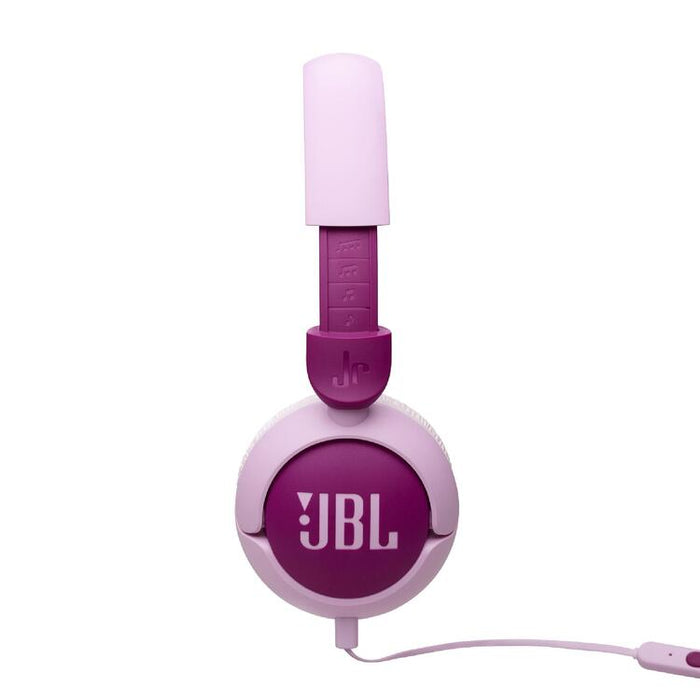 JBL JR320 | Écouteurs filaires circum-auriculaires pour enfant - JBL Safe Sound - Microphone - Mauve-SONXPLUS Val-des-sources