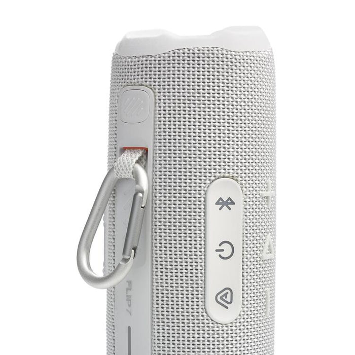 JBL Flip 7 | Haut-parleur portable - Bluetooth - Étanche - Jusqu'à 14 heures d'autonomie - Blanc-SONXPLUS Val-des-sources