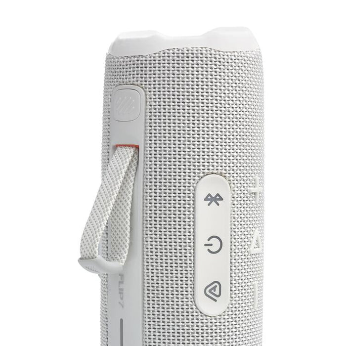 JBL Flip 7 | Haut-parleur portable - Bluetooth - Étanche - Jusqu'à 14 heures d'autonomie - Blanc-SONXPLUS Val-des-sources