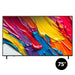 LG 75QNED82AUA | Téléviseur 75" QNED 4K - UHD 4K - Série QNED82A - 60Hz - Processeur IA a7 4K Gen8 - Noir-SONXPLUS Val-des-sources