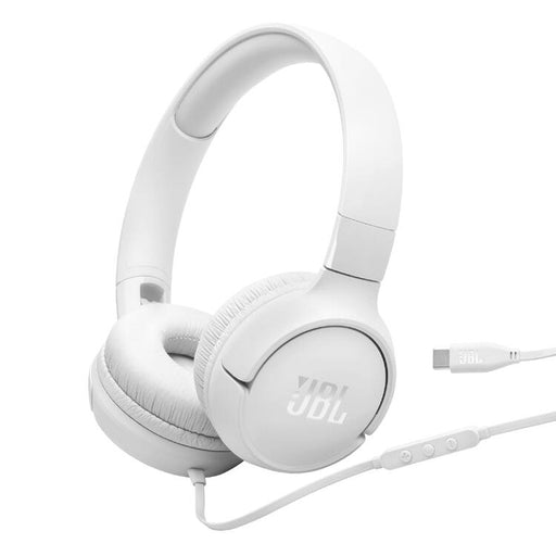 JBL Tune 520C | Écouteurs Supra-auriculaires - USB-C - Bluetooth - Blanc-SONXPLUS Val-des-sources
