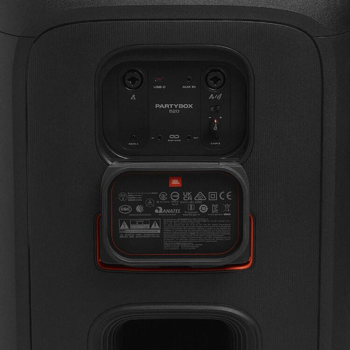 JBL Partybox 520 | Haut-parleur portable - Sans fil - Bluetooth - Effets lumineux - 400W RMS - Noir-SONXPLUS Val-des-sources