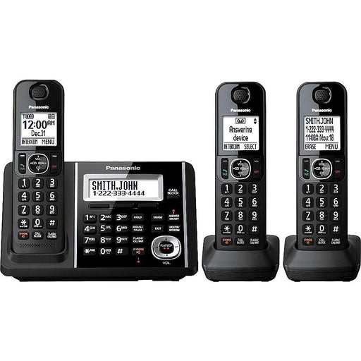 Panasonic KX-TGF343B | Téléphone sans fil - 3 combinés - Répondeur - Noir-SONXPLUS Val-des-sources