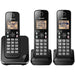 Panasonic KX-TGC383B | Téléphone sans fil - 3 combinés - Noir-SONXPLUS Val-des-sources