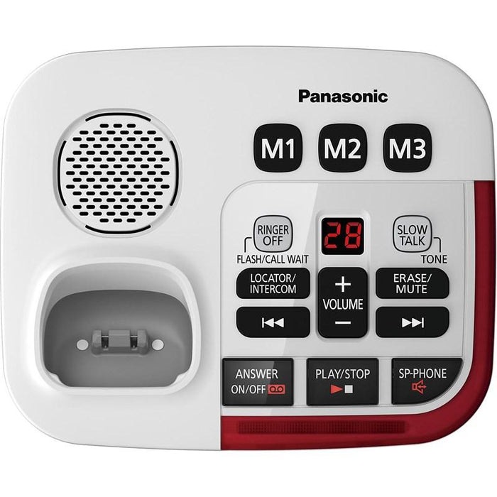 Panasonic KX-TGM490S | Téléphone sans fil - 1 combiné - Répondeur - Amplifié 3X - Argenté-SONXPLUS Val-des-sources