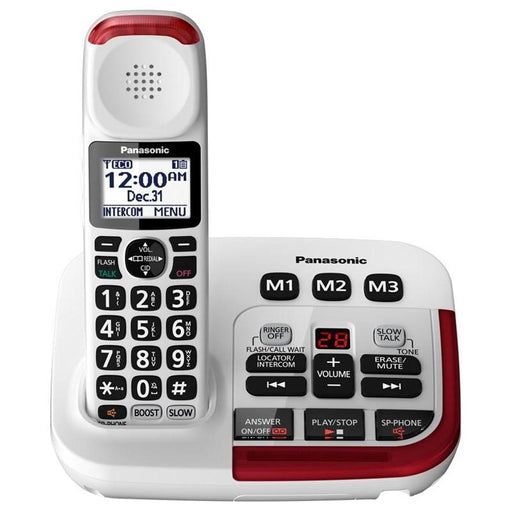 Panasonic KX-TGM470W | Téléphone sans fil - 1 combiné - Répondeur - Amplifié 2X - Blanc-SONXPLUS Val-des-sources