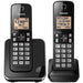 Panasonic KX-TGC382B | Téléphone sans fil - 2 combinés - Noir-SONXPLUS Val-des-sources