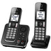 Panasonic KX-TGD392B | Téléphone sans fil - 2 combinés - Répondeur - Noir-SONXPLUS Val-des-sources