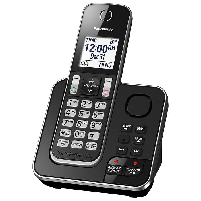 Panasonic KX-TGD392B | Téléphone sans fil - 2 combinés - Répondeur - Noir-SONXPLUS Val-des-sources