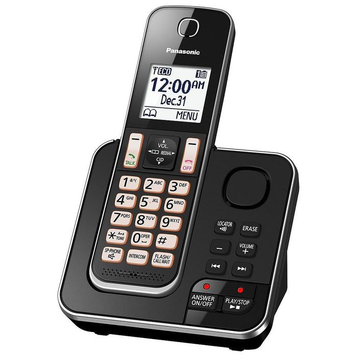 Panasonic KX-TGD392B | Téléphone sans fil - 2 combinés - Répondeur - Noir-SONXPLUS Val-des-sources