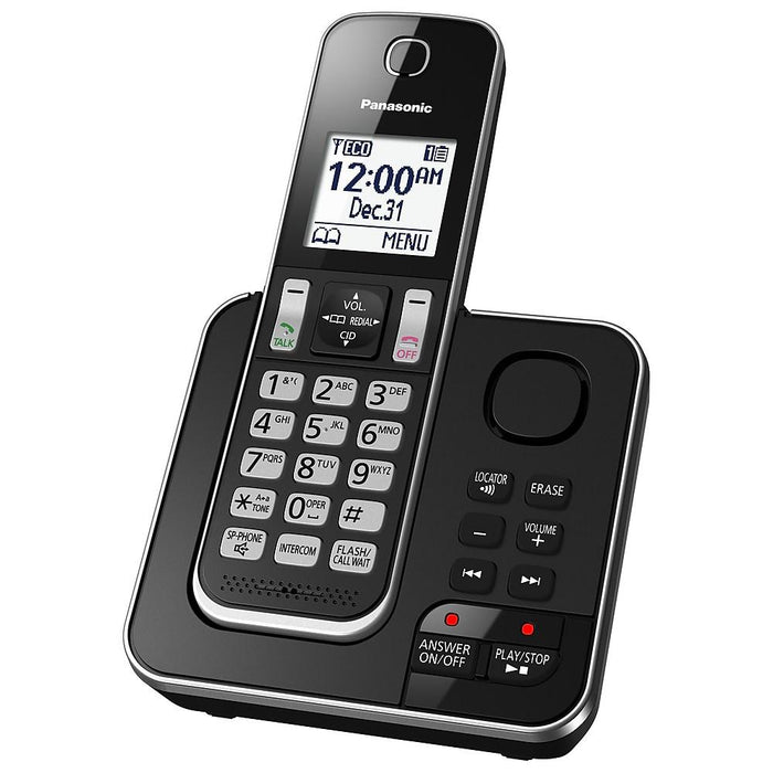 Panasonic KX-TGD392B | Téléphone sans fil - 2 combinés - Répondeur - Noir-SONXPLUS Val-des-sources
