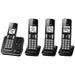 Panasonic KX-TGD394B | Téléphone sans fil - 4 combinés - Répondeur - Noir-SONXPLUS Val-des-sources