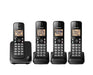 Panasonic KX-TGC384B | Téléphone sans fil - 4 combinés - Noir-SONXPLUS Val-des-sources