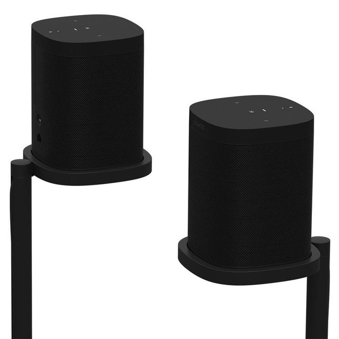 Sonos SS1FSWW1BLK | Support sur pied pour Haut-parleurs Sonos One et One SL - Noir - Paire-SONXPLUS Val-des-sources