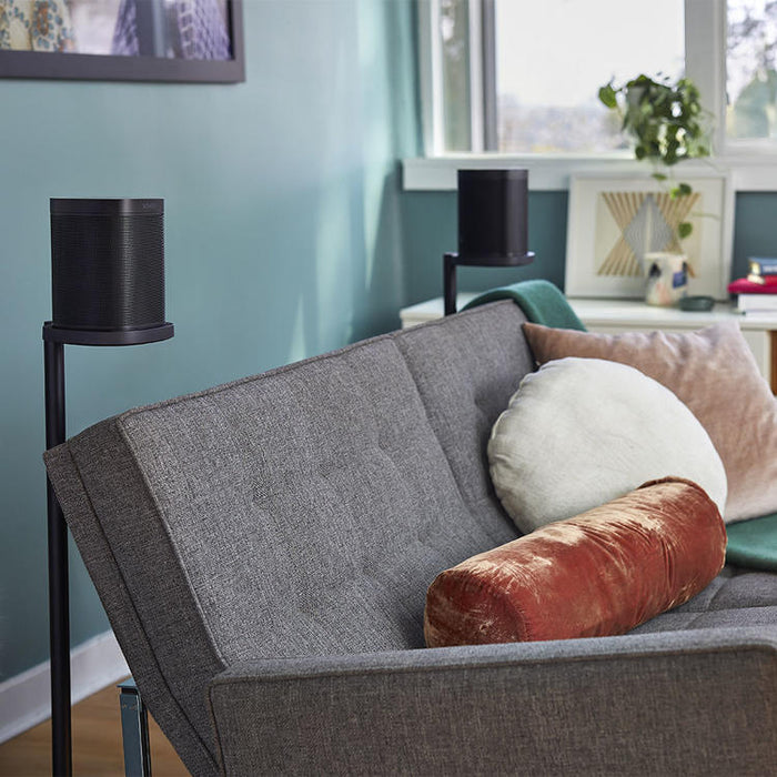 Sonos SS1FSWW1BLK | Support sur pied pour Haut-parleurs Sonos One et One SL - Noir - Paire-SONXPLUS Val-des-sources