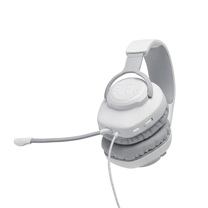 JBL Quantum 100 | Casque de jeu filaire circum-auriculaire - Blanc-SONXPLUS Val-des-sources