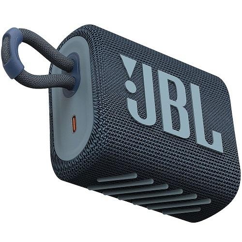 JBL GO3 | Mini haut-parleur portable Bluetooth - Étanche - Bleu-SONXPLUS Val-des-sources