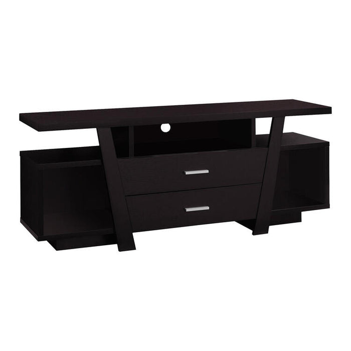 Monarch Specialties I2720 | Meuble TV - 60" - 2 Tiroirs de rangement - Espresso-SONXPLUS Val-des-sources