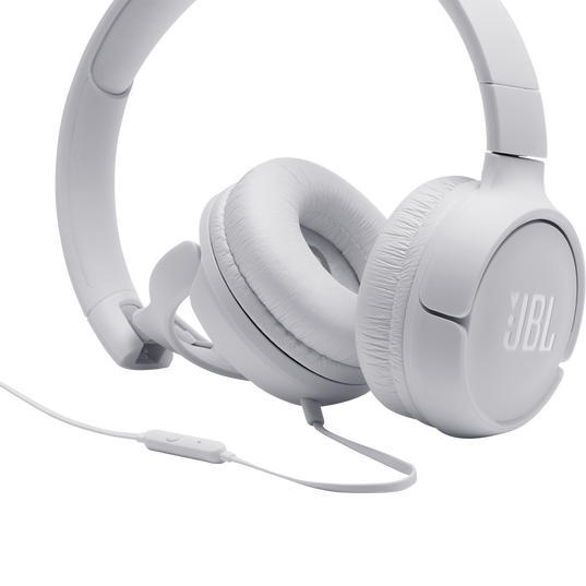 JBL Tune 500 | Écouteurs filaire supra-auriculaires - Blanc-SONXPLUS Val-des-sources