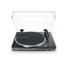 Audio-Technica AT-LP70XBTBS | Table tournante Stéréo - Sans fil - Bluetooth - Entraînement par courroie - Entièrement automatique - Noir/Argent | 01 | Sonxplus Val des Sources