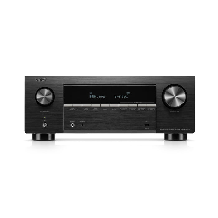 Denon AVRX2900H | Récepteur AV - 7.2 canaux - Cinéma maison - 8K - HEOS - Noir | 01 | Sonxplus Val des Sources