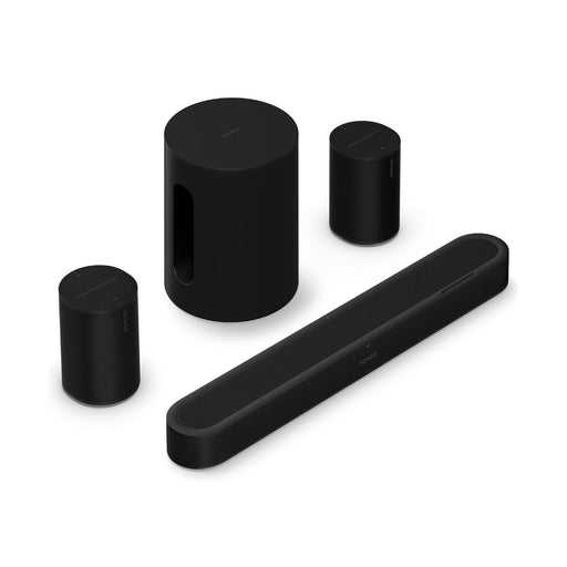 Sonos | Ensemble immersif avec Beam Ultra + Sub Mini + 2 Era 100 - Noir | 01 | Sonxplus Val des Sources