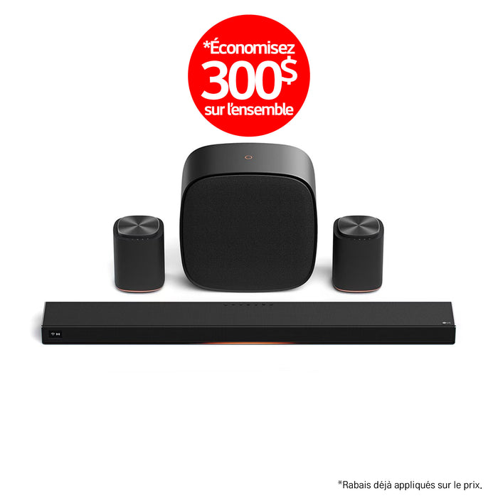LG Sound Suite | Immersive suite 5 Pro - Barre de son H7 +2 M5 + W7 | 01 | Sonxplus Val des Sources