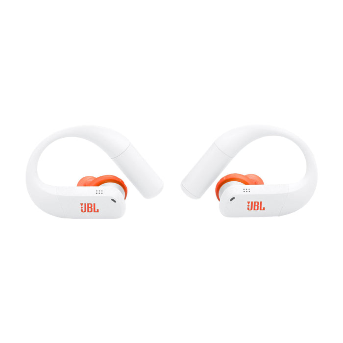 JBL Endurance Peak 4 | Écouteurs intra-auriculaire - TwistLock  - Blanc/Orange | 04 | Sonxplus Val des Sources