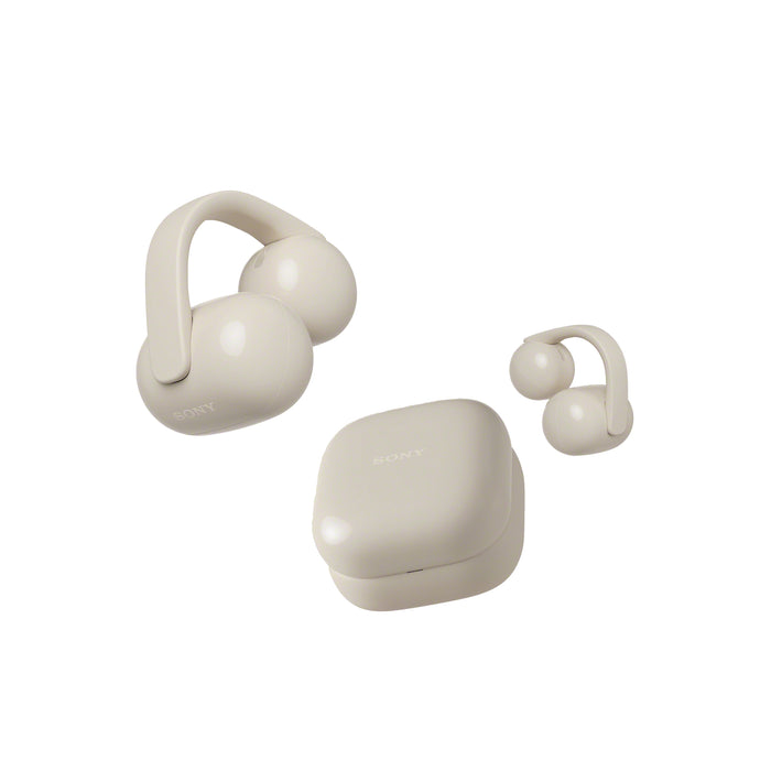 Sony Linkbuds Clip | Écouteurs intra-auriculaire - Sans-fil - Crème | 01 | Sonxplus Val des Sources