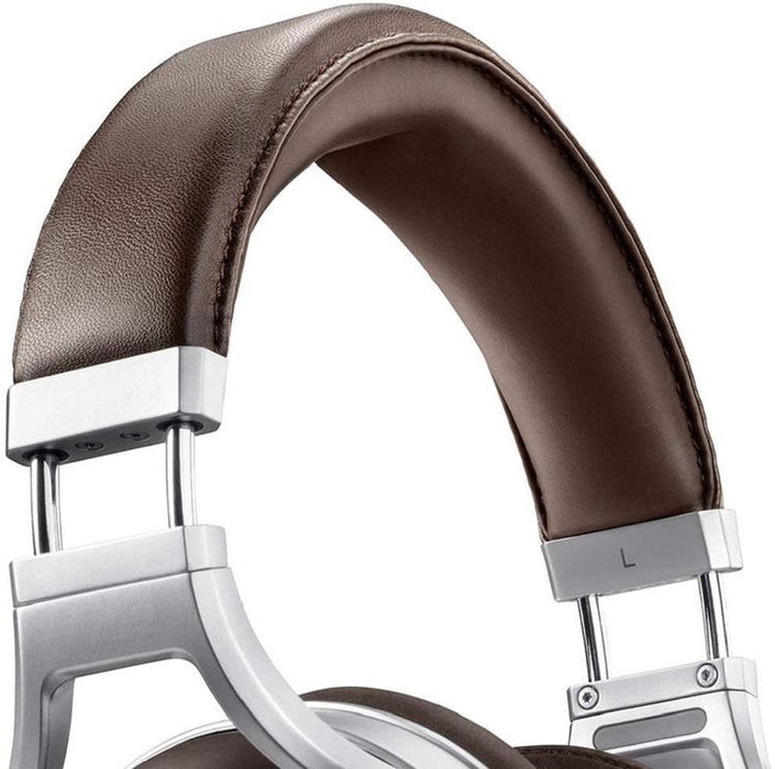 Denon AH-D5200 | Écouteur filaire circum-auriculaire - Coques en Zebrawood - Structure en Aluminium - Haut de gamme - Léger - Brun-SONXPLUS.com