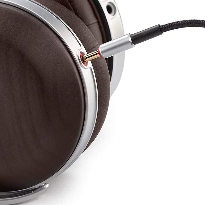 Denon AH-D5200 | Écouteur filaire circum-auriculaire - Coques en Zebrawood - Structure en Aluminium - Haut de gamme - Léger - Brun-SONXPLUS.com