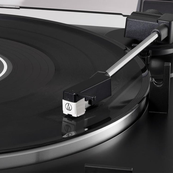 Audio Technica AT-LP60XBK | Table tournante Stéréo - Entraînement par courroie - Entièrement automatique - Noir-SONXPLUS Val-des-sources