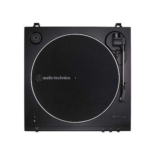 Audio Technica AT-LP60XBTBK | Table tournante Stéréo - Sans fil - Bluetooth - Entraînement par courroie - Entièrement automatique - Noir-SONXPLUS Val-des-sources