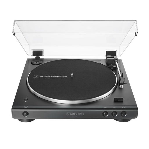 Audio Technica AT-LP60XBTBK | Table tournante Stéréo - Sans fil - Bluetooth - Entraînement par courroie - Entièrement automatique - Noir-SONXPLUS Val-des-sources