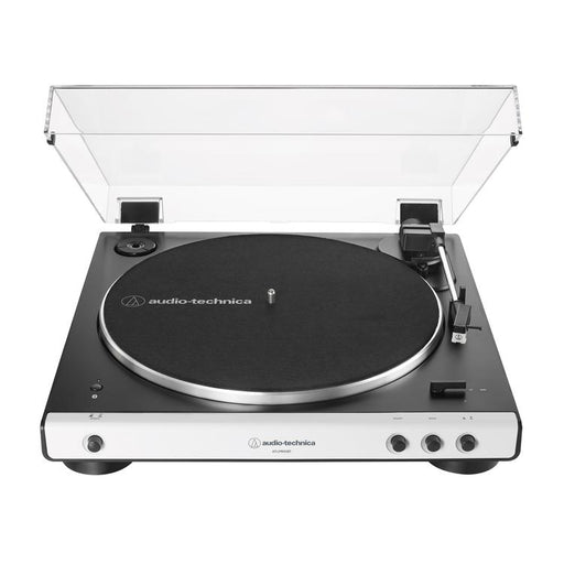 Audio Technica AT-LP60XBT | Table tournante Stéréo - Sans fil - Bluetooth - Entraînement par courroie - Entièrement automatique - Blanc-SONXPLUS Val-des-sources