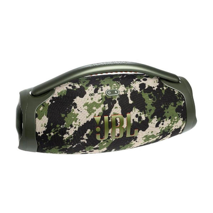 JBL Boombox 3 | Haut-parleur portable - Bluetooth - IP67 - 3 Voies - Camouflage-SONXPLUS.com